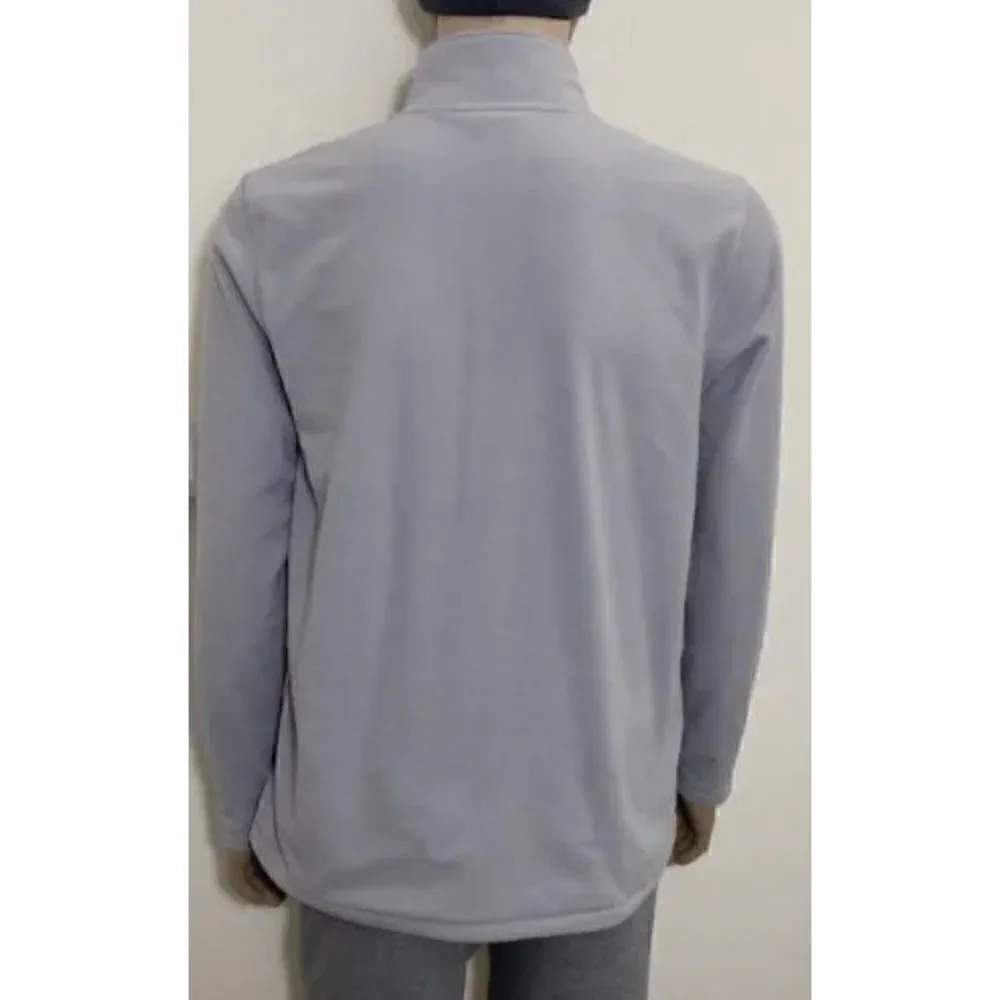 The North Face Men's Glacier 1/4 Zip Fleece Light Grey TNF Black Size S